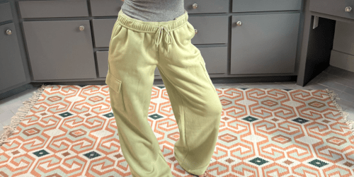 Walmart No Boundaries Women’s Fleece Cargo Pants Only $11.98 + More