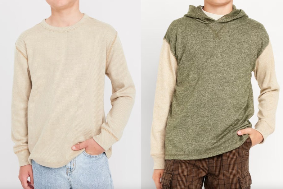 two boys long sleeve tops