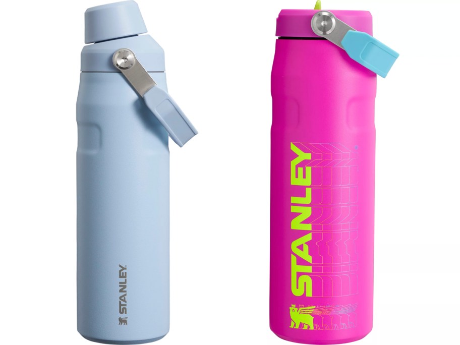 stanley blue and pink bottles 