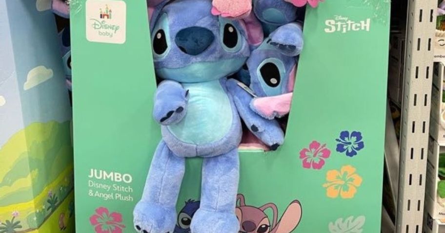 jumbo stitch plush in box in store