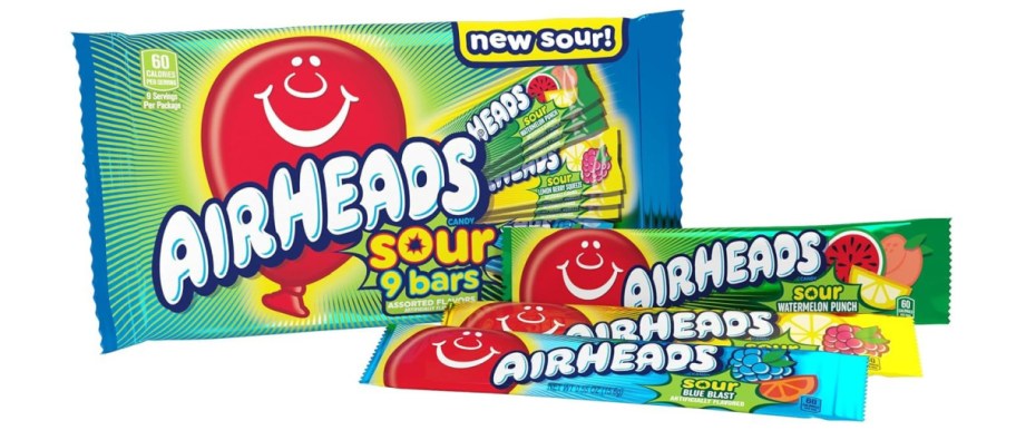 Airheads Sour Full-Size Candy Bars 9 count