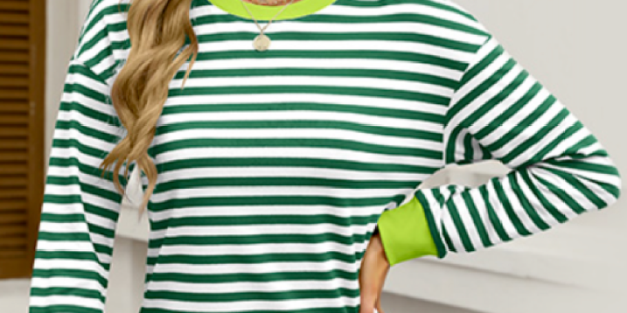 Trendy Women’s Striped Shirt Just $7.49 on Amazon (Reg. $20)