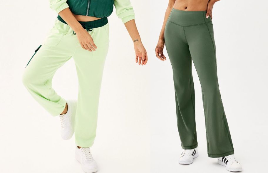 two tek gear womens bottoms stock image