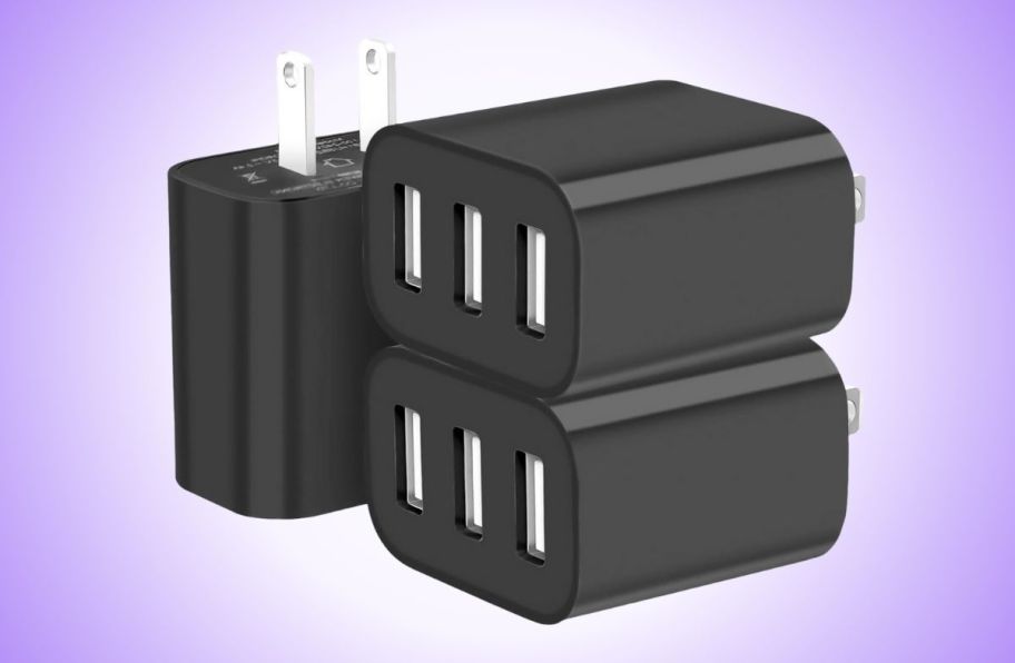 usb charging blocks stock image