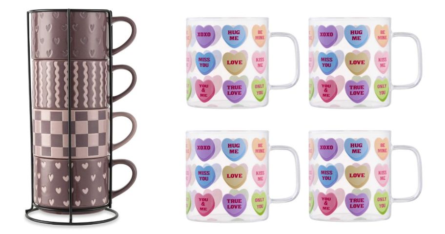 valentine's day mug stock images