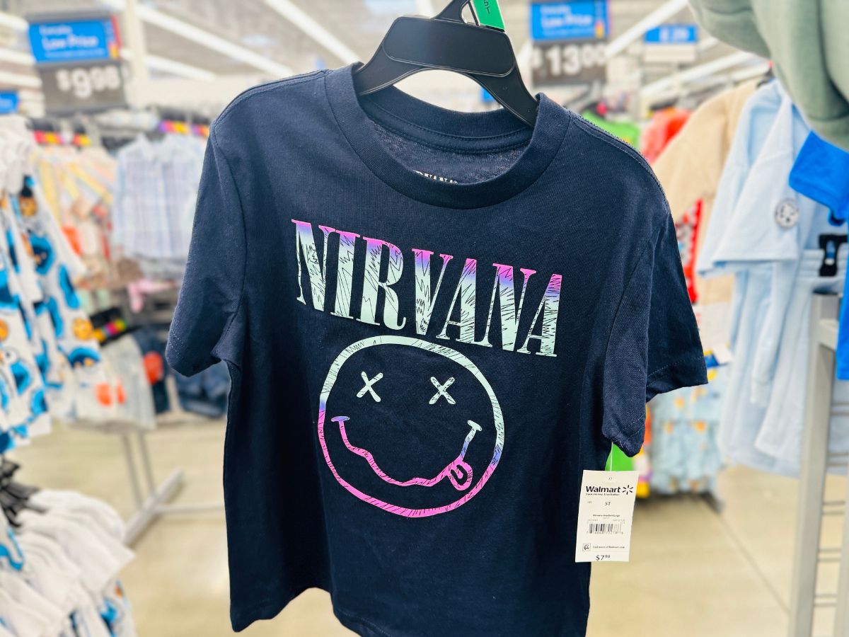 Walmart Graphic Band Tees from $4.98 | Nirvana, Ice Cube, Pink Floyd, & More!