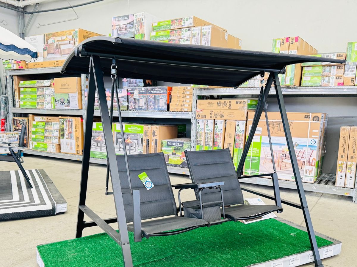 Walmart Porch Swing with Canopy & Cupholders Only $199 Shipped on Walmart.online