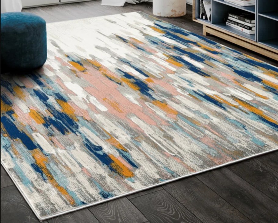 colorful abstract rug