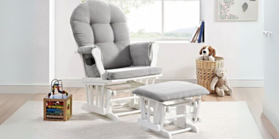 Glider Rocker & Ottoman Set Only $75 Shipped on Walmart.online (Reg. $145)