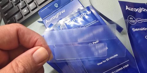 Auraglow Teeth Whitening Strip 14-Count Only $9.99 on Amazon (Regularly $16)