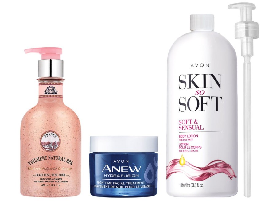 Avon Moisturizing and Exfoliating Face & Body Set