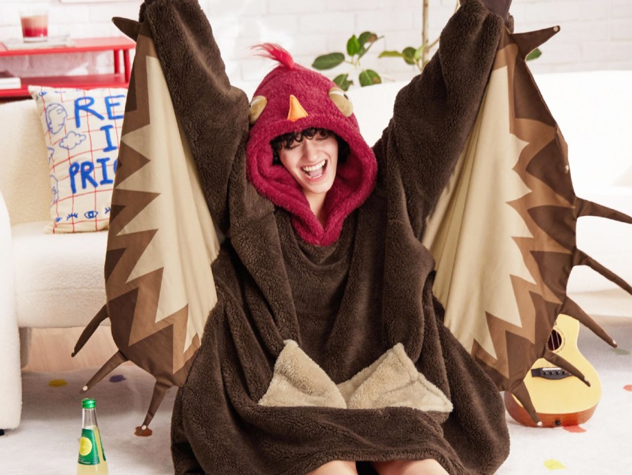 Turkey Wearable Blanket Hoodie Only $7.99 on Amazon (Regularly $16)