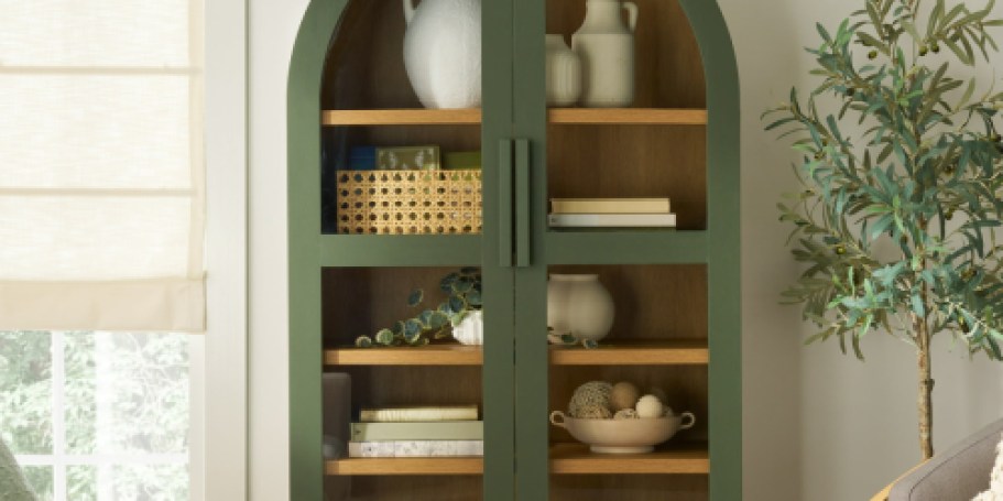 BACK! Walmart’s Designer-Inspired Arched Cabinet on Sale in All Colors!