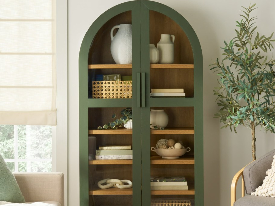 BACK! Walmart’s Designer-Inspired Arched Cabinet on Sale in All Colors!