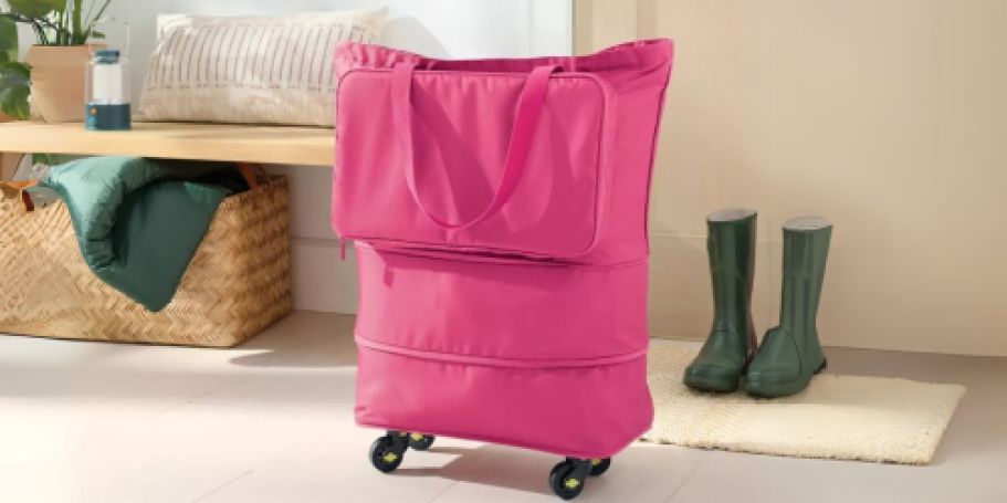 Collapsible Rolling Totes Only $20 on Target.online – Three Bags In One!