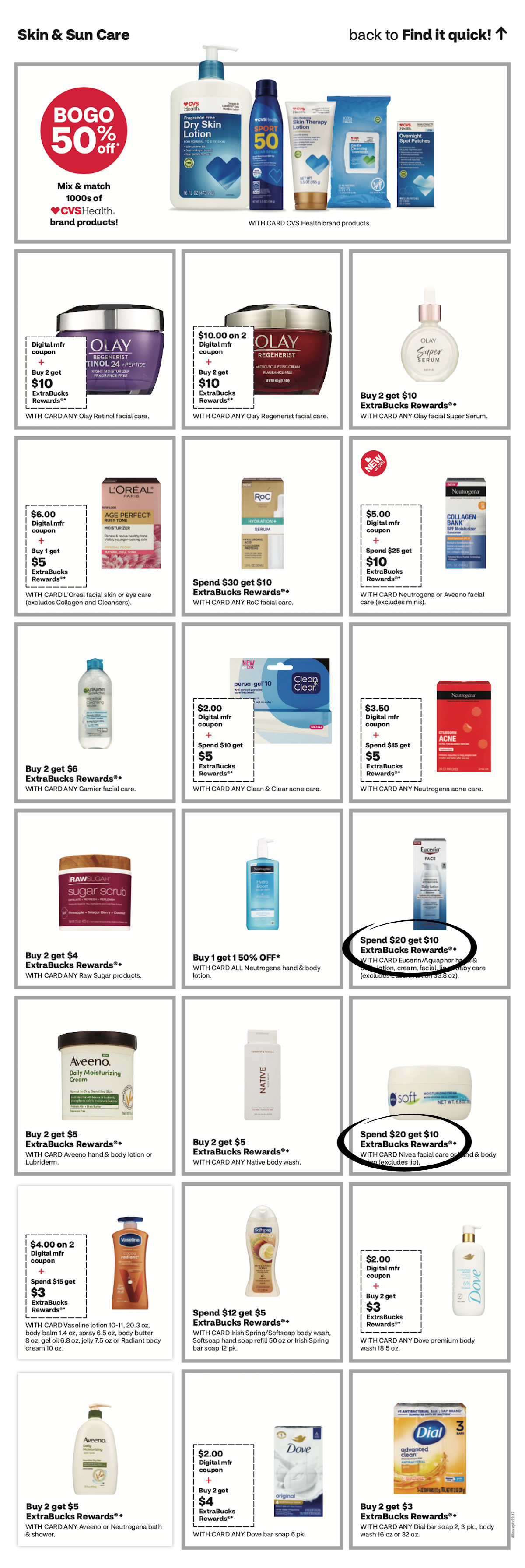 page from CVS ad