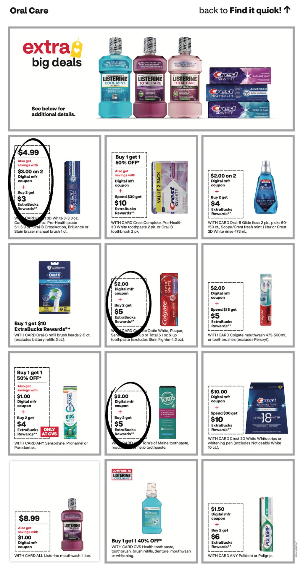 page from CVS ad