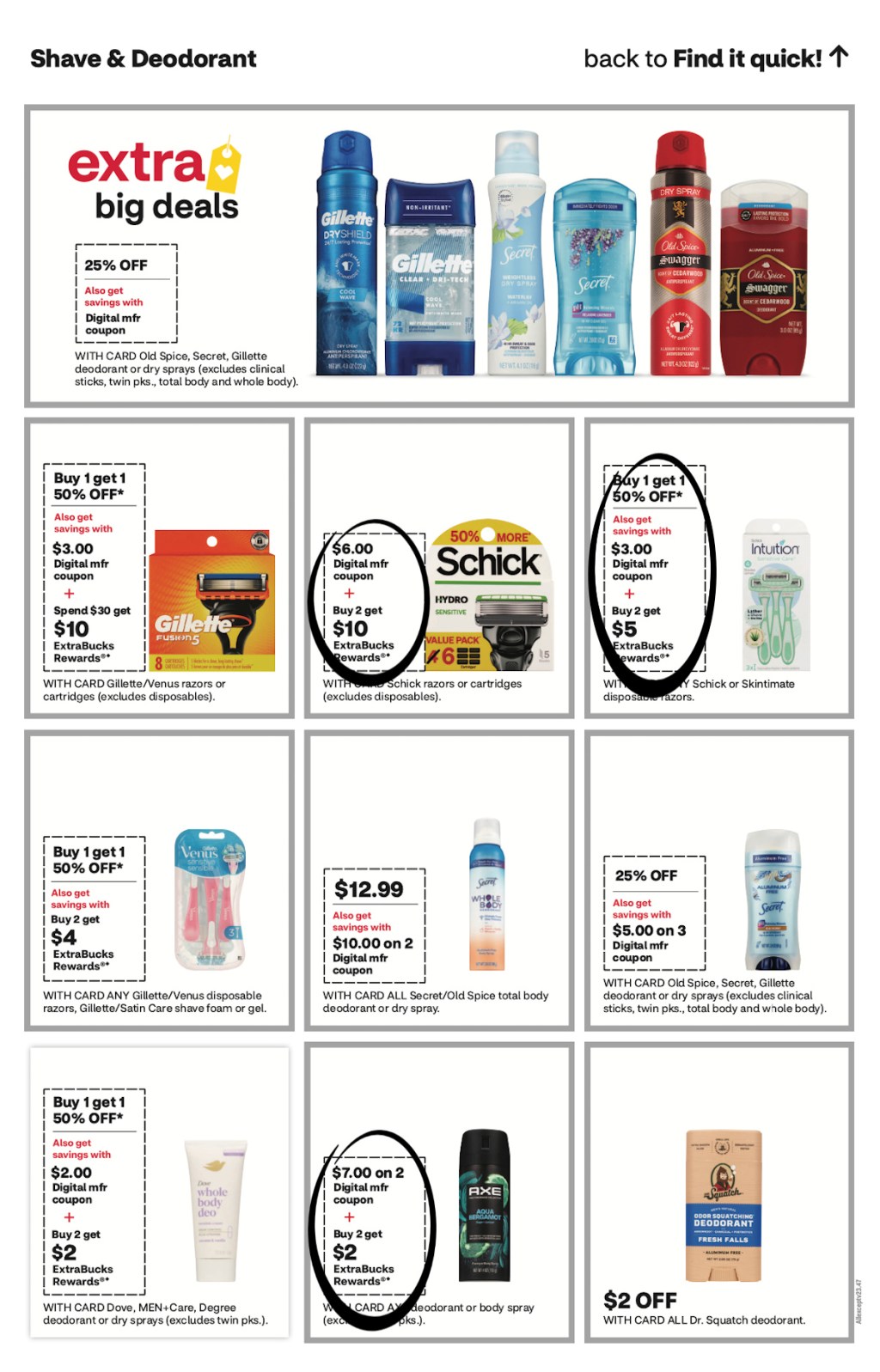 page from CVS ad