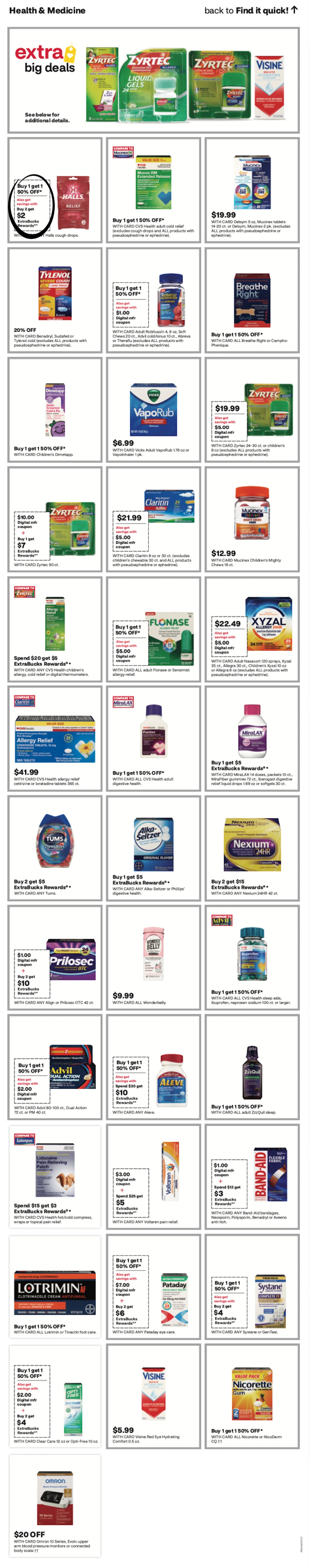 page from CVS ad