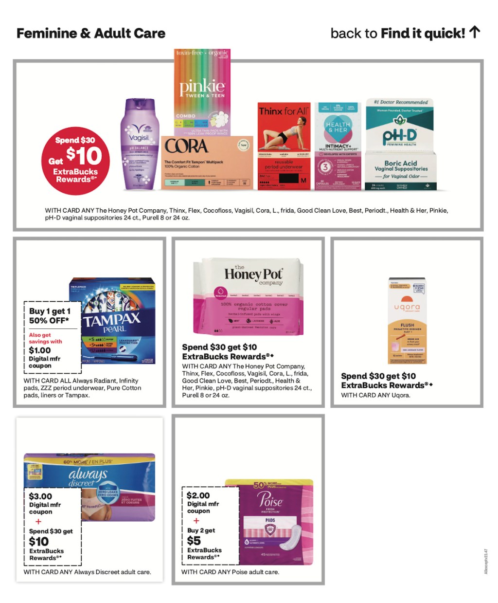 page from CVS ad