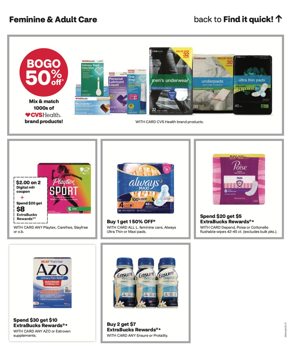 page from CVS ad