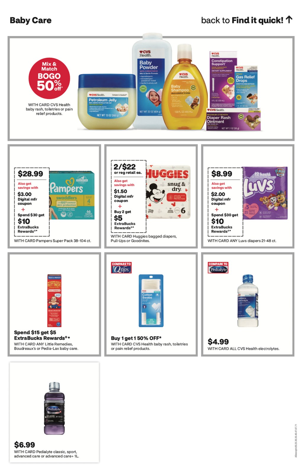 page from CVS ad