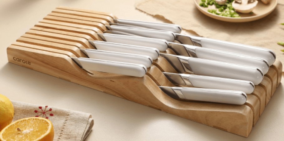 Carote 12-Piece Knife Set w/ Organizer Only $29.99 on Walmart.online (Reg. $100)