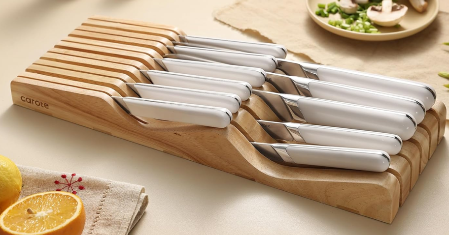 Carote 12-Piece Knife Set w/ Organizer Only $29.99 on Walmart.online (Reg. $100)