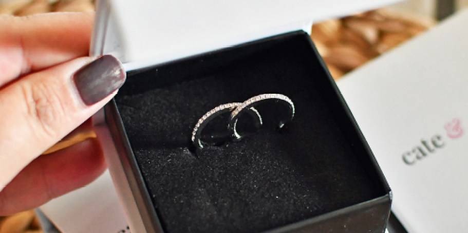 Cate & Chloe Swarovski Crystal Hoop Earrings Just $16.80 (Includes Gift Box!)
