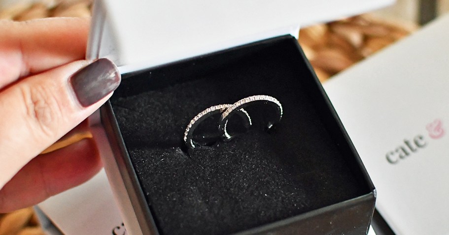 Cate & Chloe Swarovski Crystal Hoop Earrings Just $16.80 (Includes Gift Box!)