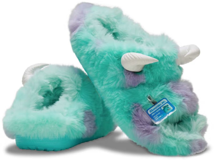 Crocs Monsters Inc. Sulley Classic Cozzzy Sandals stock image