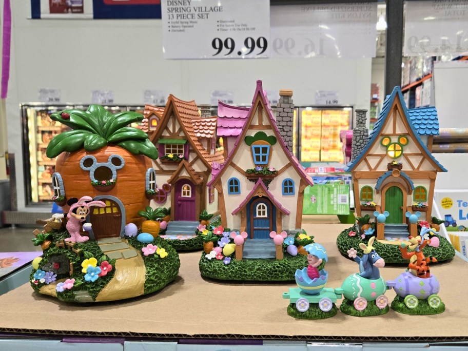 disney spring village 13-piece set on display in store