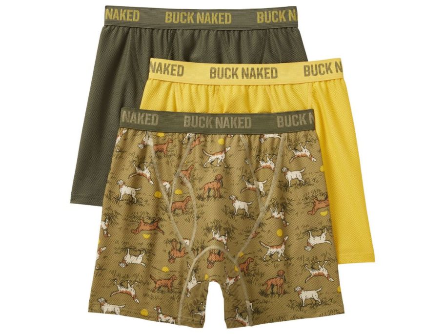 Duluth Trading Co Men's Buck Naked Boxer Briefs 3-Pack