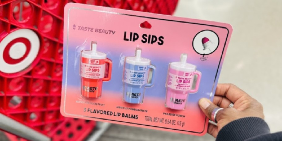 Taste Beauty Lip Balm Tumbler 3-Pack Only $5.99 at Target | Cute Easter Basket Stuffer!