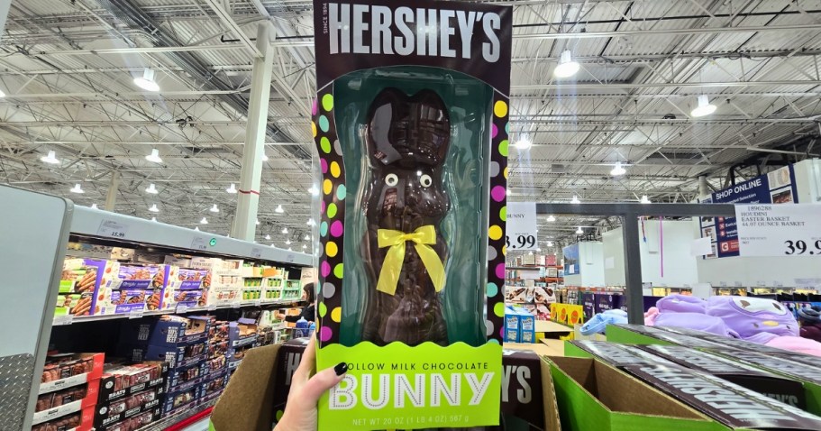 New Costco Easter Finds: HUGE Hershey’s Chocolate Bunny Only $13.99 + More!