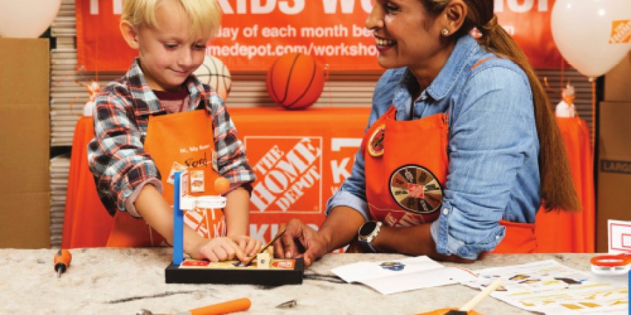 FREE Home Depot Kids Workshop on 3/1 – Register Now to Make Basketball Game