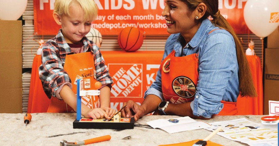 FREE Home Depot Kids Workshop on 3/1 – Register Now to Make Basketball Game