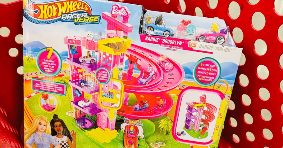 Score a Hot Wheels RacerVerse Barbie Playset for Just $27.99 on Target.online