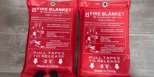 Fire Blanket 2-Pack Only $12.48 on Amazon (Just $6.19 Each)