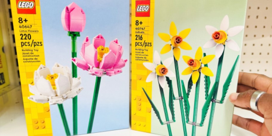 Up to 40% Off LEGO Flower Sets – Prices from $8.64!