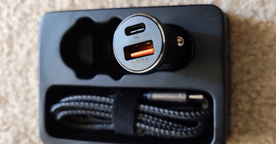 Lisen Fast Car Charger w/ Cable Only $6.99 on Amazon (Reg. $15) – Includes 2 Ports!