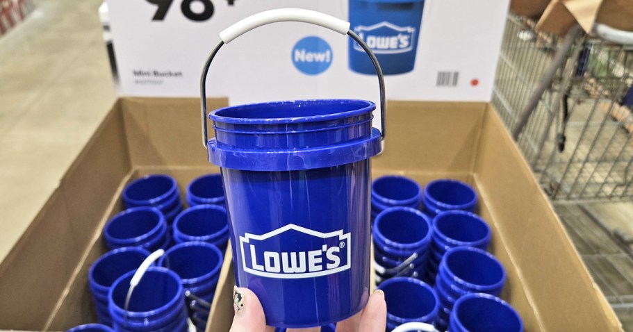 FREE Mini Bucket & Puppy Plush for Lowe’s Rewards Members (Reserve Yours Now)