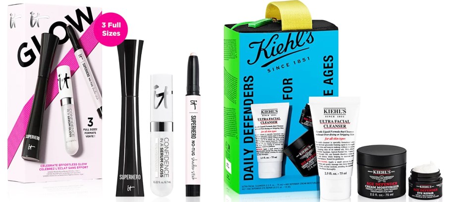 IT Cosmetics and Kiehl's gift sets