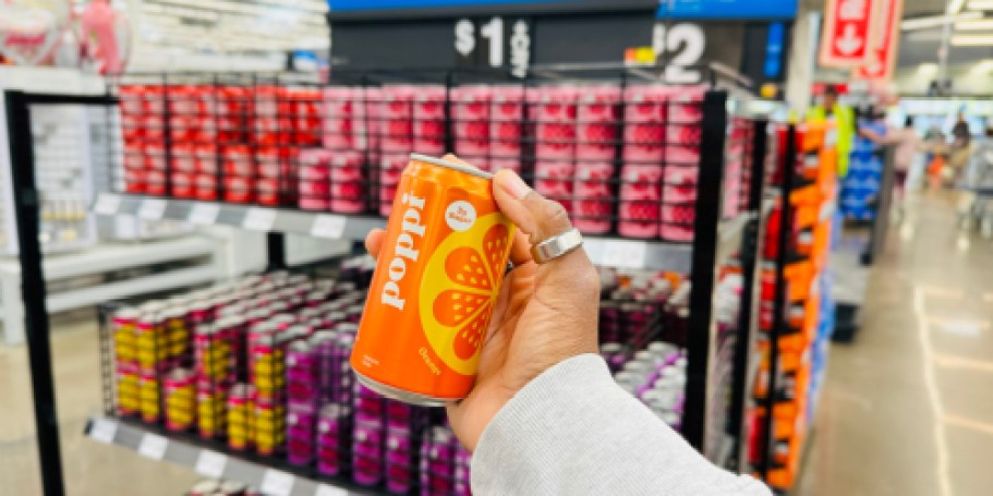 Poppi Mini Soda Cans Only $1 Each at Walmart (+ Amazon Savings on 12-Packs!)