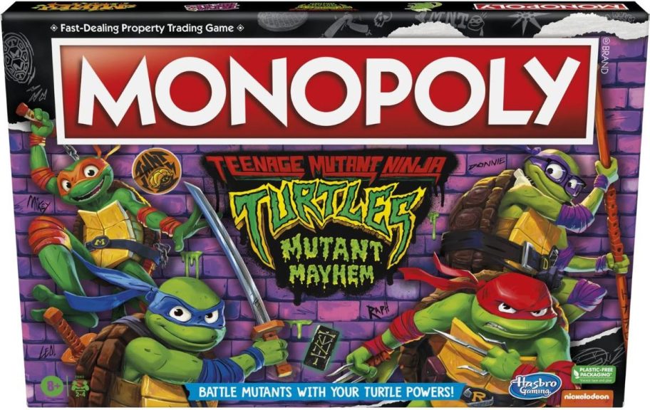 teenage mutant ninja turtles monopoly game box