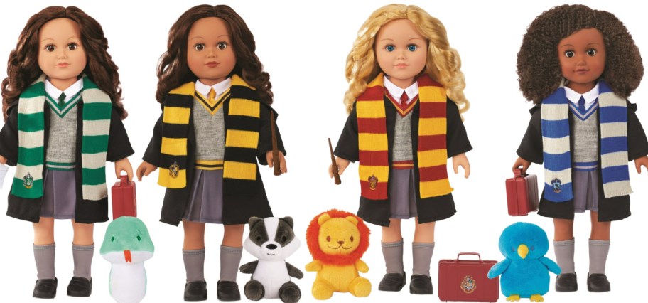 My Life As Harry Potter dolls in all the different houses