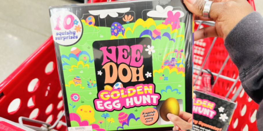 Nee Doh Golden Egg Hunt Just $9.99 on Target.online | 10 Squishy Surprises Inside!