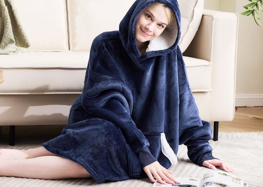 Wearable Blanket Hoodie Just $8.57 on Amazon (Regularly $26)