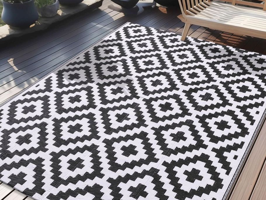 Up to 55% Off Waterproof Outdoor Rugs on Amazon | Styles from $19.49