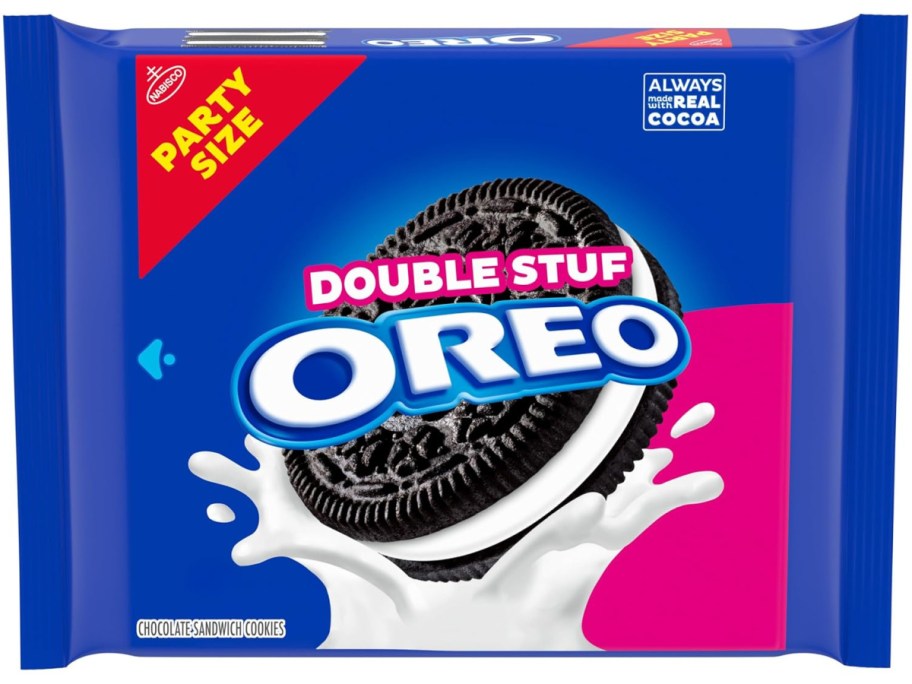 OREO Double Stuffed Chocolate Sandwich Cookies Party Size Bag